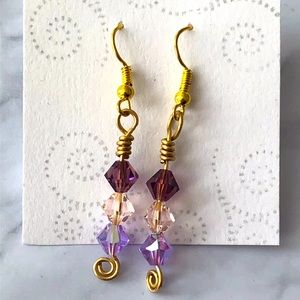 New Handcrafted Crystal Earrings